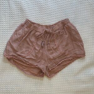 American Eagle Pink Flowy Shorts